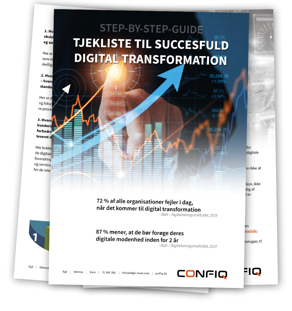 Download denne udførlige e-guide, som giver dig en tjekliste til en succesfuld digital transformation